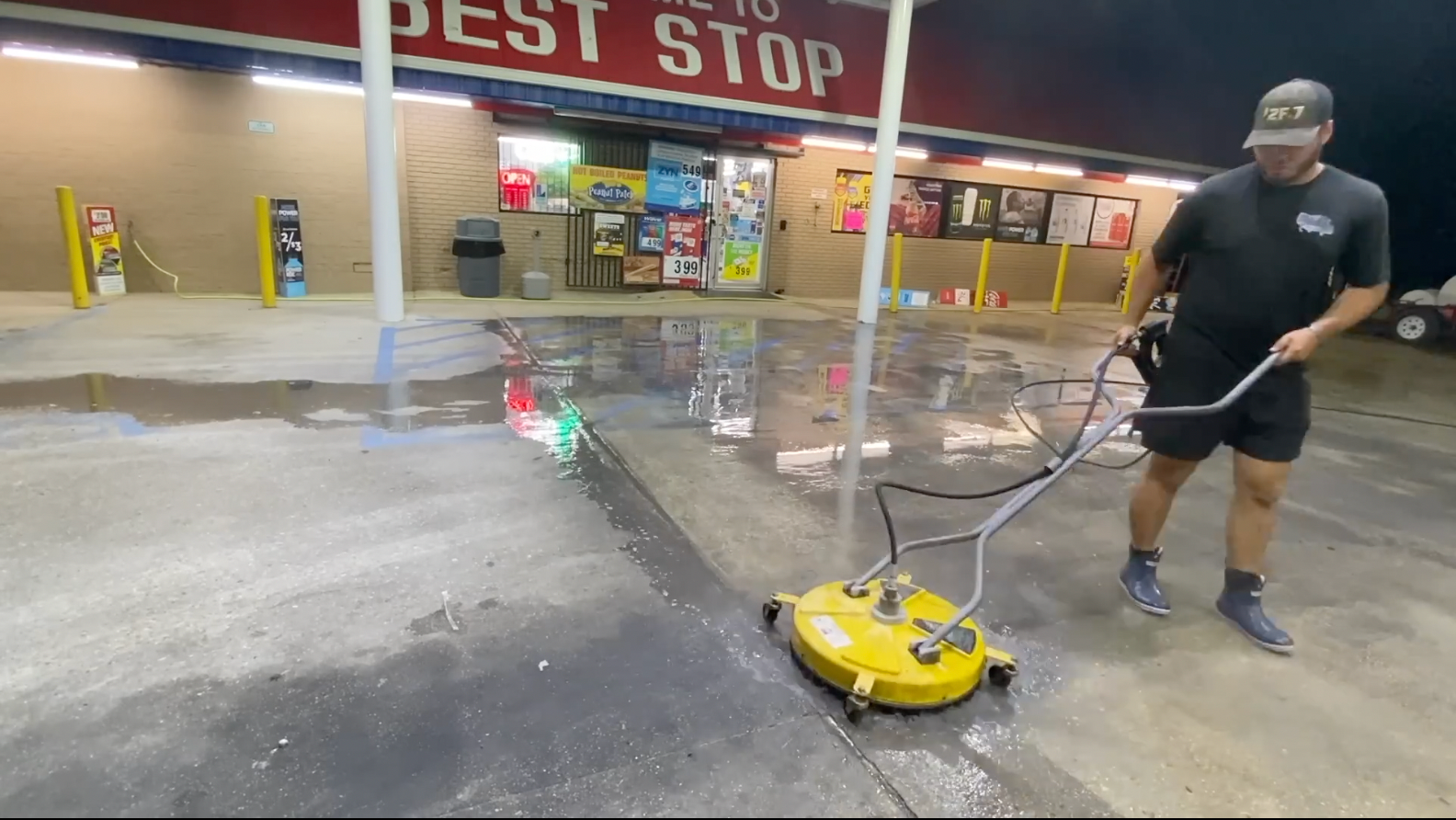 Gas Station Pressure Washing & Cleaning in Baton Rouge